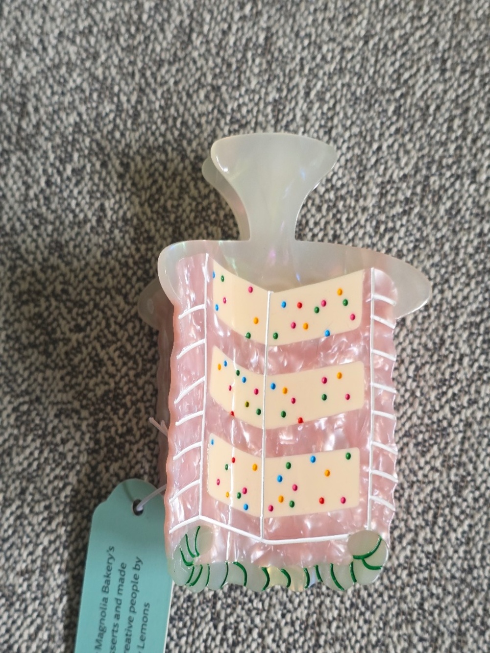 Jenny Lemons X Magnolia Bakery Confetti Cake Hair Claw Clip Nwt — image 4 of 8